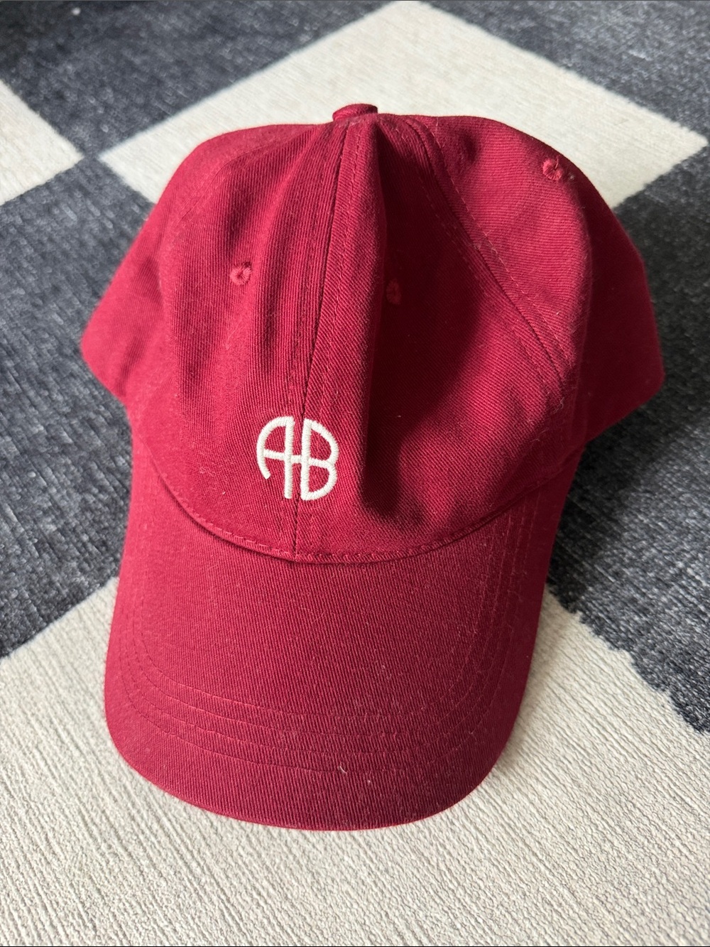 Anine Bing Burgundy Baseball Cap